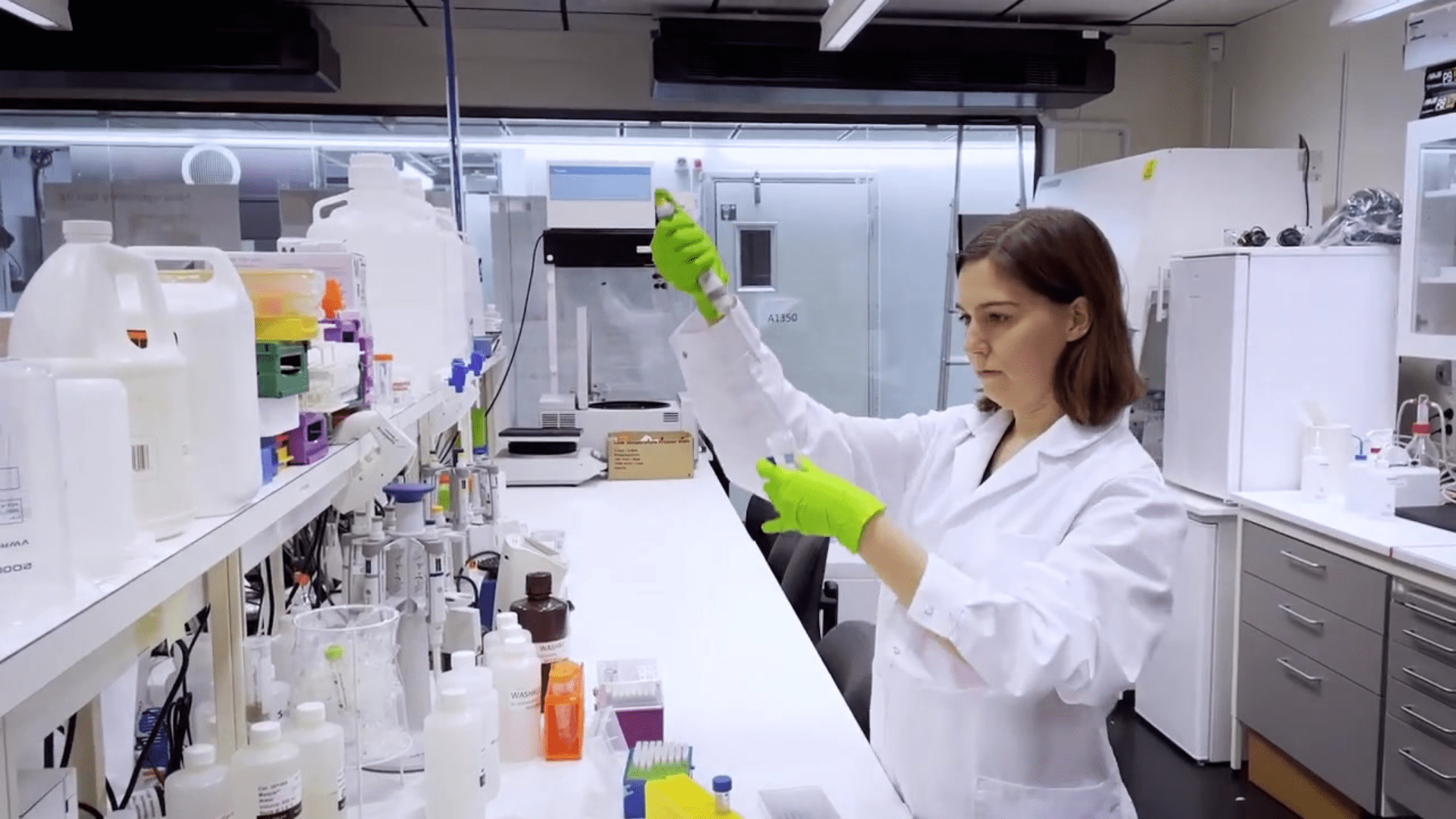 Camila Consiglio analyzing lab samples 1920 x 1980 Camila Consiglio, 2021 Michelson Prizes laureate