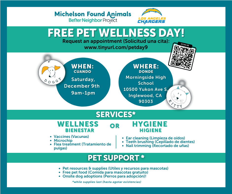 Free Pet Wellness Event at Morningside High School